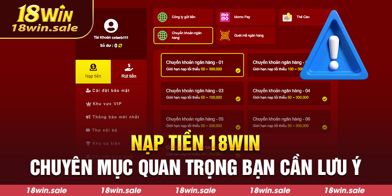 nạp tiền 18win